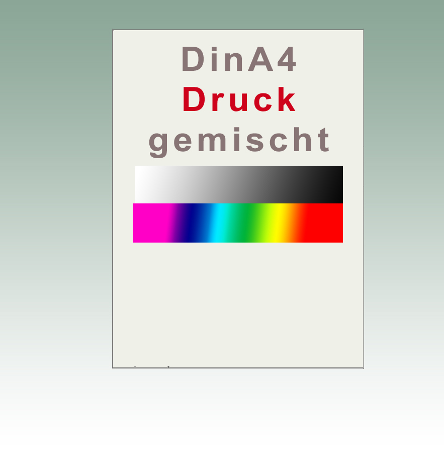 Druck DinA4 s/w und farbig